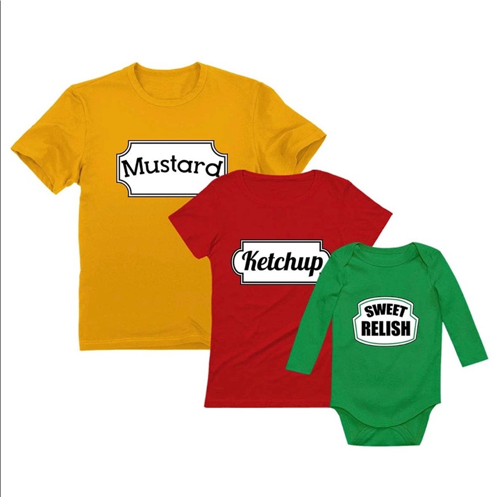 Ketchup Mustard Sweet Relish Family Shirts